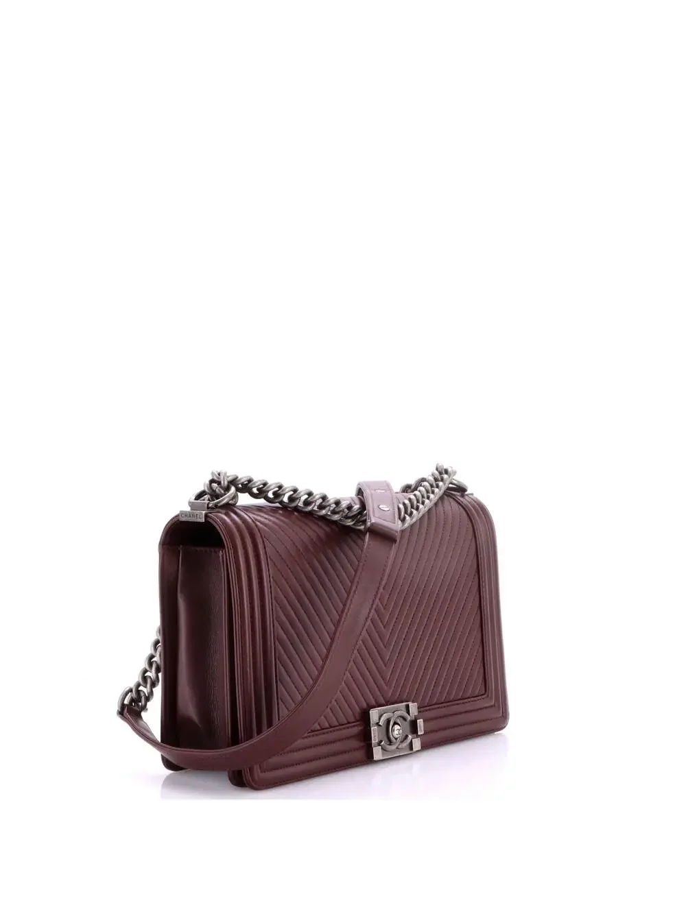 Chanel Boy Flap Bag Chevron Calfskin #323585C39B